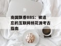 南国飘香BBS：被遗忘的互联网桃花源考古指南
