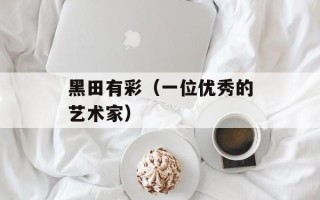黑田有彩（一位优秀的艺术家）