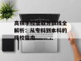 高铁学校录取分数线全解析：从专科到本科的择校指南