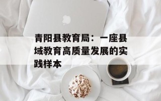 青阳县教育局：一座县域教育高质量发展的实践样本