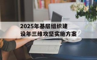 2025年基层组织建设年三维攻坚实施方案