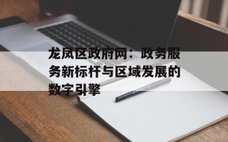 龙凤区政府网：政务服务新标杆与区域发展的数字引擎