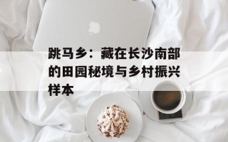 跳马乡：藏在长沙南部的田园秘境与乡村振兴样本