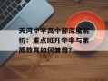 天河中学高中部深度解析：重点班升学率与素质教育如何兼得？