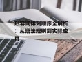 形容词排列顺序全解析：从语法规则到实际应用