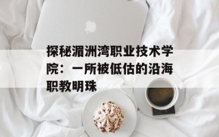 探秘湄洲湾职业技术学院：一所被低估的沿海职教明珠