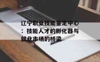 辽宁职业技能鉴定中心：技能人才的孵化器与就业市场的桥梁