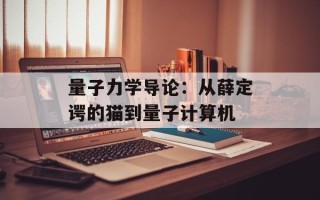 量子力学导论：从薛定谔的猫到量子计算机
