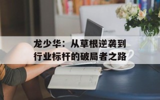 龙少华：从草根逆袭到行业标杆的破局者之路