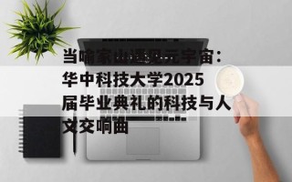 当喻家山遇见元宇宙：华中科技大学2025届毕业典礼的科技与人文交响曲