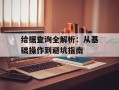给据查询全解析：从基础操作到避坑指南