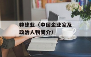 魏建业（中国企业家及政治人物简介）