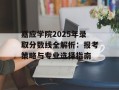 嘉应学院2025年录取分数线全解析：报考策略与专业选择指南