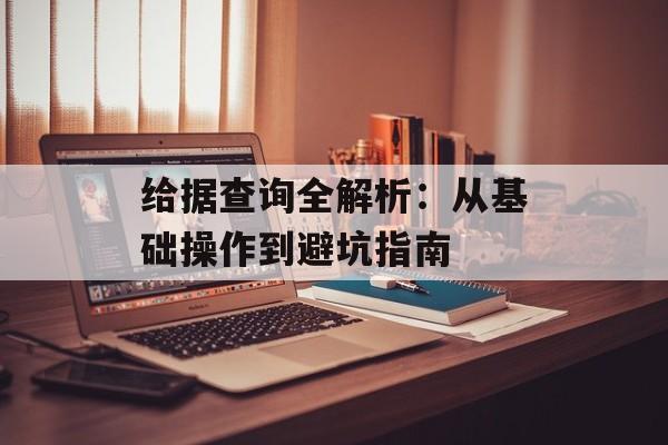 给据查询全解析:从基础操作到避坑指南-第1张图片- 给据查询全解析:从基础操作到避坑指南-第1张图片-