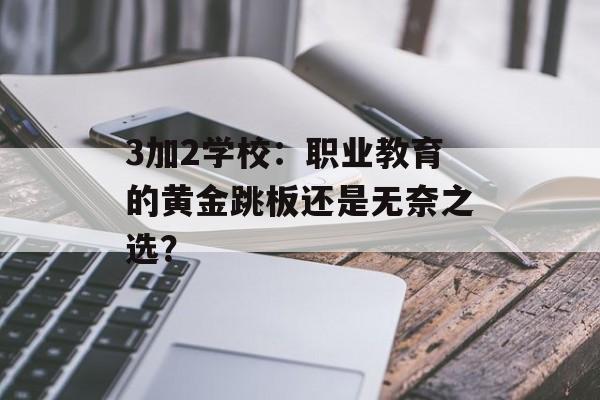 3加2学校：职业教育的黄金跳板还是无奈之选？-第1张图片-