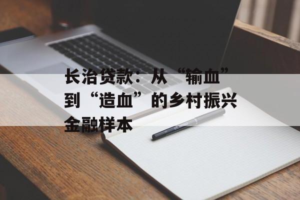 长治贷款：从“输血”到“造血”的乡村振兴金融样本-第1张图片-
